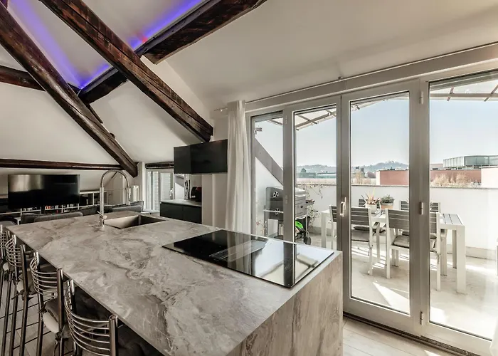 Appartement Loft Rooftop In - 3 Terraces Park Ac Bbq Côme