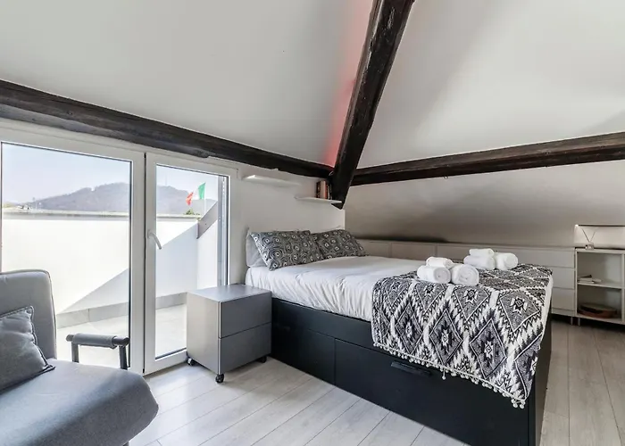 Appartement Loft Rooftop In - 3 Terraces Park Ac Bbq Côme