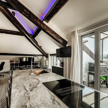 Loft Rooftop In - 3 Terraces Park Ac Bbq アパート