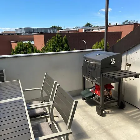 Lägenhet Loft Rooftop In - 3 Terraces Park Ac Bbq